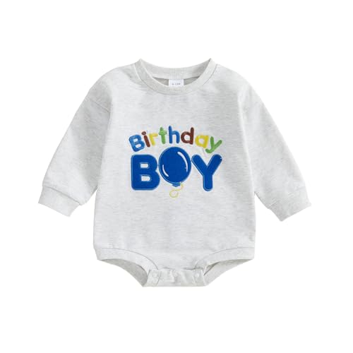 FYBITBO Baby Boy First Birthday Bubble Romper