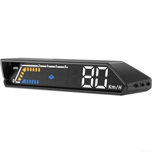 Pantalla HUD Compacta para Auto OBD2 con Velocidad y Temperatura miniatura 2