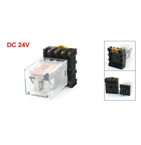 Relais 24V DPDT résistant aux vibrations pour tableau industriel