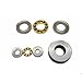 3-in-1 Miniature Thrust Ball Bearing, Precision Engineered Plane Axial Design with Gold-Plated Steel Construction, Industrial Grade Mechanical Component (F3-8m 3x8x3.5)