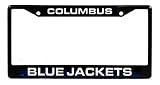 Columbus Blue Jackets Hockey Black Metal Laser Cut NHL License Plate Frame