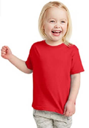 Image of Kids Premium Pure Cotton biowash t-Shirt | Super Soft Anti-Pilling & Breathable Kids Wear Round Neck Half Sleeves Multi-Color Soft Summer Tees for Girls Pack of 1