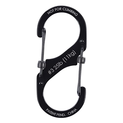 Nite Ize Lsb3-01-R6 S-Biner Slidelock Dual Locking Carabiner, Size #3, Stainless #TOP1