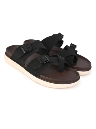 Image of Men's Slip-on Sandals with Double Buckle