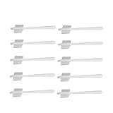 BRIGHTFUFU 10 Stück Teiliges Reinigungsbürsten mit Langem Griff Dreiseitige Flexible Borsten für...