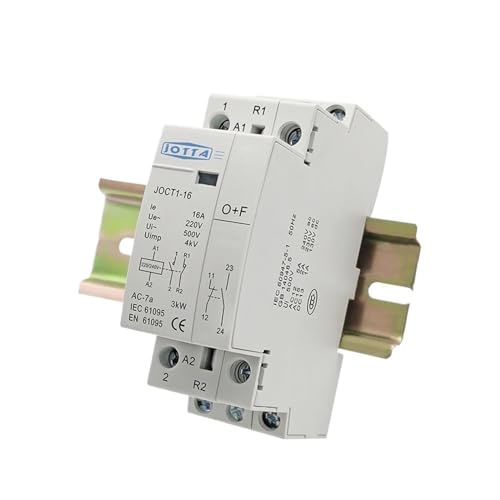 Contacteur AC domestique Rail Din 2P 20A 2NO 220V modulaire tableau