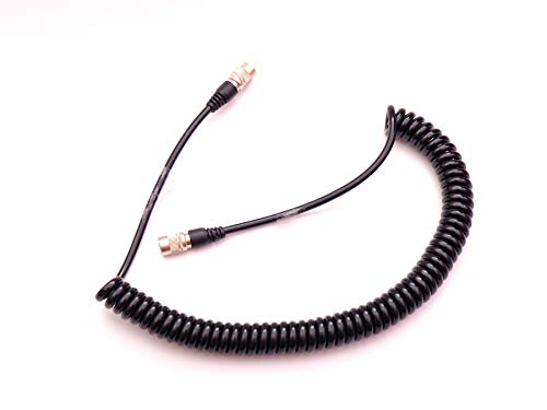Cable de alimentación de 4 pines macho a macho para Trimble 5600 3600 estación total coiled 3
