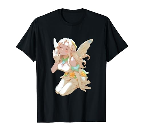 Anime Fairy Fairytale Fantasy lettore di libri videogioco foresta Maglietta