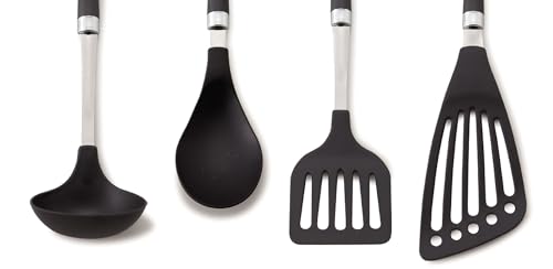 Image of Nylon Spatula Slotted Turner Fish Turner Kitchen Utensils 12 inch