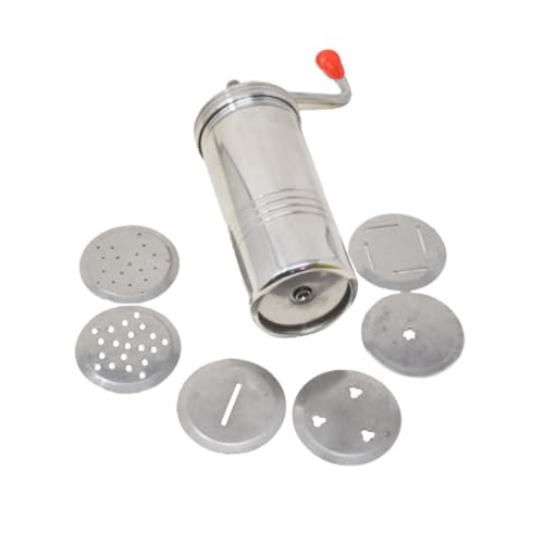 Image of Stainless Steel Sev Sancha Machine | Murukku Chakli Maker with 6 Jali Discs | Namkeen & Snacks Press Machine | Kitchen Tools for Sev, Gathiya, Sevaiya, and Chakli Making