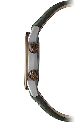 RAYMOND WEIL Freelancer GMT Worldtimer Men's Watch, 24 Cities and Time Zones, Green Dial, Indexes, Green Leather Watch, 41mm (Model: 2765-SBC-52001)2