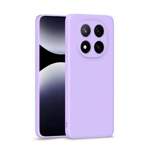 Image of Outlouders Back Cover for Redmi Note 14 Pro Plus 5G | Camera Protection | Durable Soft Matte Silicone Bumper Case (Purple)