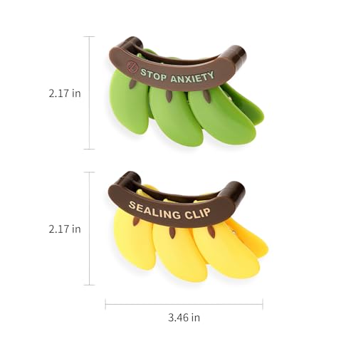 Set 2 imanes decorativos forma banana amarillo y verde miniatura 2