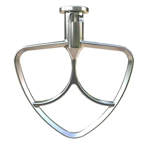 Batidor plano de acero inoxidable, compatible con batidoras pedestal KitchenAid 4,5 a cuartos