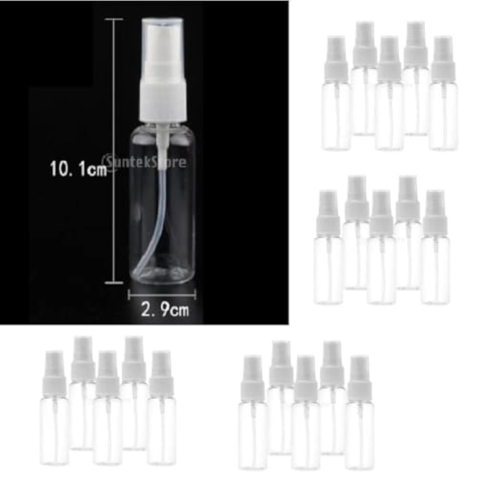 Refillable Spray Bottles 30ml Transparent Atomizer
