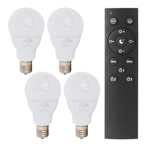 WEIMALL LED電球 E17 電球色 調光機対応 リモコン付き 60W LEDライト LEDランプ 昼光色 昼白色 広配光 玄関 廊下 寝室 リビング 食卓 キッチン 洗面台 一般電球 照明器具 リモコン操作 省エネ 節電 長寿命 照明 節電 高輝度