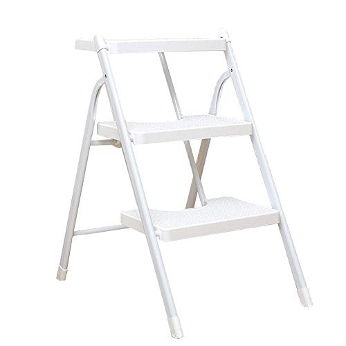 Xiao Folding Ladder Iron 3 Pedals Light and Easy to Store Multi Function Flower Stand Stable Home Indoor