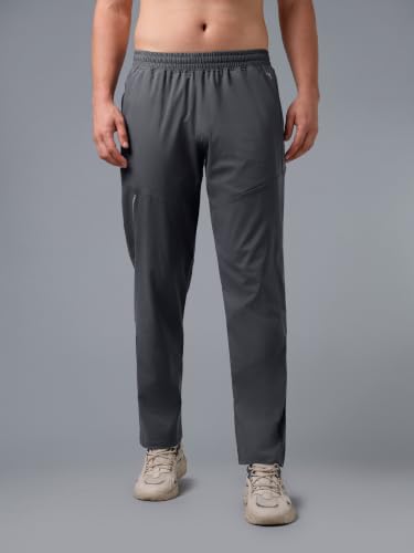 Image of TECHNOSPORT Men's Regular Fit Track Pant with SPF50+, Quick Dry Properties for Running, Gym, Sports and Regular Use