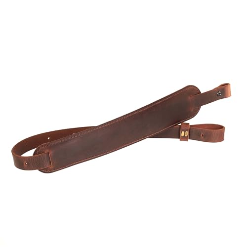 Nohma Leather Buffalo Leather Rifle Slings - Amish Handmade Gun