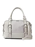 ein Reißverschlussrückfach TOM TAILOR Damen Taschen & Geldbörsen Bowling-Tasche Juna light grey,OneSize,C072,2500