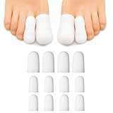 KONGDY Toe Protectors, 12 Count Silicone Toe Caps for Shoes, Big Gel Boot Toe Protectors for Women Men Prevent Pain Relief for Corns, Callus Blisters Ingrown Toenails 4PCS Large Size 8PCS Medium Size