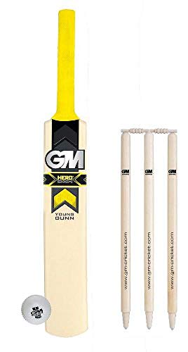 Gunn & Moore Hero YG - Pack de Bate y Pelota de cr�quet, tama�o 3