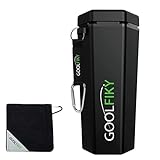 Golf Ball Washer Cleaner with Golf Ball Towel, Golfer's Training Kit, Golf Club Brush Best Golf Accessory Gifts for Men & Women, Leakproof, Fits Securely in The Cart Cup Holder