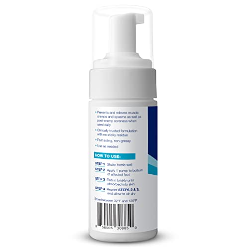 Image of Theraworx Fast-Acting Foam for Foot Cramp Relief with Magnesium Sulfate - 3.4 Fl Oz - 1 Count (Pack of 2)