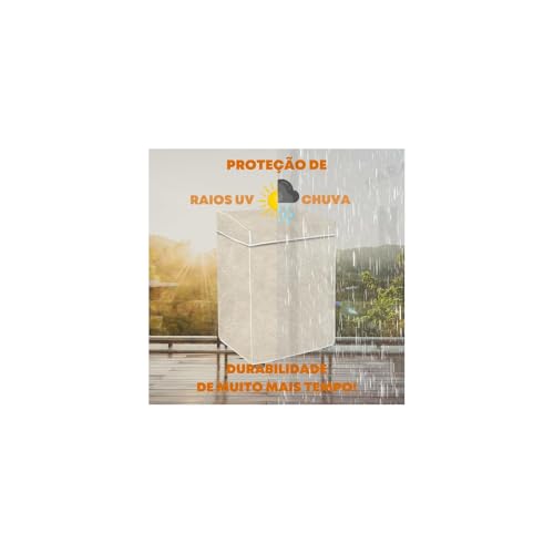 Capa Protetora para Máquina de Lavar, PVC com Forro de Poliéster, 58x80x58cm, Compatível com Consul Maré, Brastemp Clean, Brastemp Ative, Electrolux