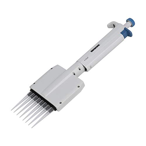 Pipetas multicanal AMONIDA Pipetas de micropipeta de volumen ajustable de 8 canales, 5-50 �l