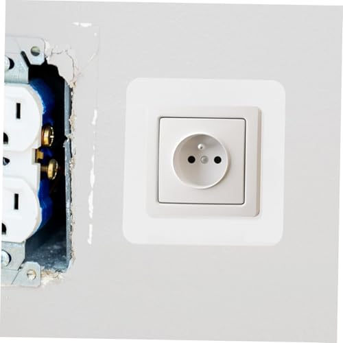 Cubierta protectora de interruptor de luz individual 8,6x9 cm en acrílico transparente 5 unidades 6