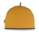 Muldale Large Tea Cozy for Teapot Insulated - Mustard Yellow - Thermal 100% Cotton Extra Thick Waddi