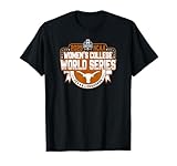 Texas Longhorns WCWS 2025 Women's College World Series Black T-Shirt