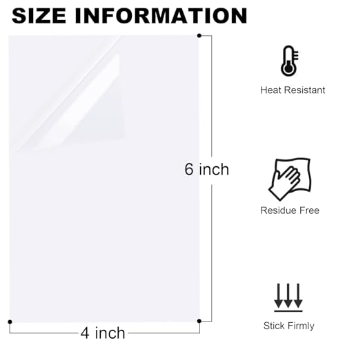Image of Windshield Sticker Applicator, Stickers Shield for Windshields High Transparent Film Sticker Sheets Static Cling for Stickers, Easy Application, Removal and Re-Application (10 pcs 4x6 inch)