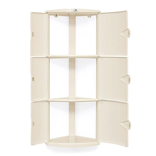 Nilkamal-3-Door-Plastic-Storage-Corner-Cabinet-Bathroom-Space-Clothes-Organizer-Shelves-Living-Room-Multipurpose-for-Home-Kitchen-Office-Use Nilkamal 3 Door Plastic Storage Corner Cabinet | Bathroom| Space & Clothes Organizer| Shelves | Living Room |Multipurpose for Home Kitchen & Office Use
