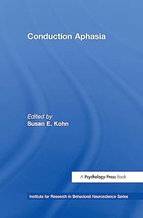 Conduction Aphasia book cover