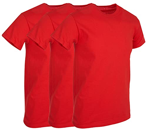BILLIONHATS 6 Pack Men's Solid Colors Cotton T-Shirts Short Sleeve Lightweight Tees, Bulk2