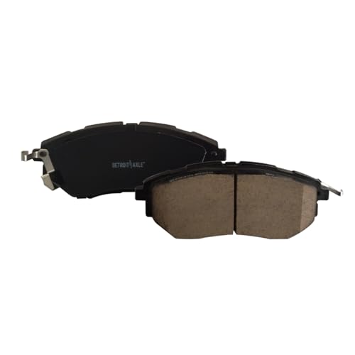 Image of Detroit Axle - Front Brake Pads for Subaru Outback Legacy Forester B9 Tribeca WRX Ceramic Brake Pads w /Hardware Replacement