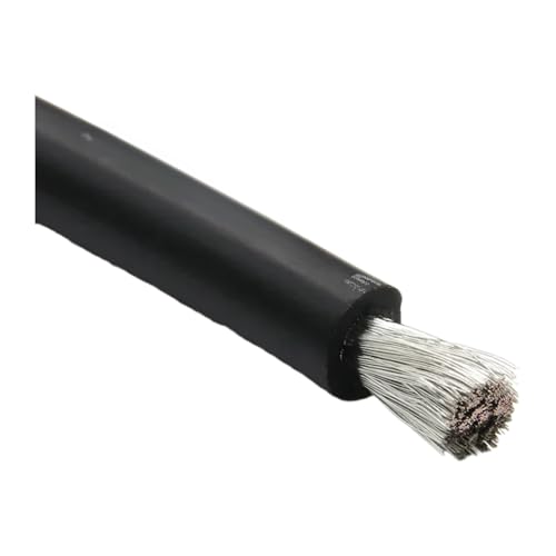 Cable de silicona blanda de 12AWG negro en rollo de 10 metros