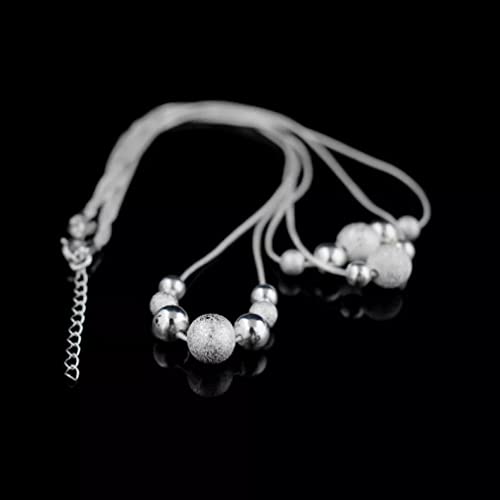 Collier sphère argent 925 multicouche pour sublimer vos tenues - 3