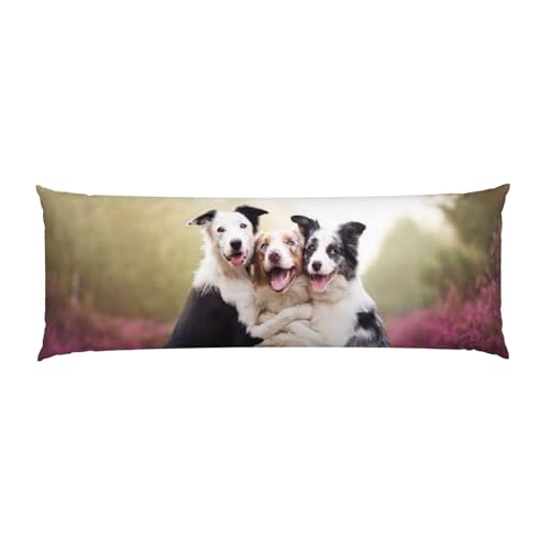 Taie d'oreiller décorative imprimé chien mignon grand format lit - 3