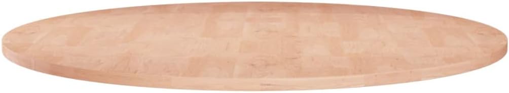 Round Table Top ??80x1.5 cm Solid Wood Oak
