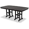 Trex Outdoor Furniture Yacht Club Dining Table, Charcoal Black