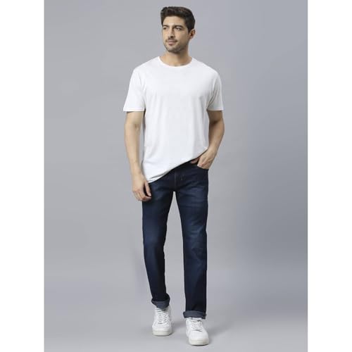 Image of Blue Jeans for Men Regular Fit - Cotton Jeans Pant for Men, Regular Denim Jeans for Boys - Light Fade Jeans for Men