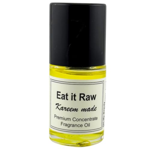 Kareem Fragrance Body Oil | Eat It Raw | Luxury Unisex Perfume with Long Lasting Scent | Uncut Formula | Moisturizes & Renews | Perfect for DIY | Eat It Raw |15ml / 0.5 fl oz