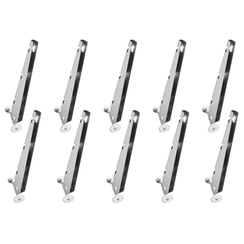 VEVOR Brazo de Extensión de Alambre de Púas, 10 Paquetes Extensores de Postes de Cerca de 31 cm, Extensor de Altura de Cerca de Acero para Evitar que Las Mascotas Salten para Cercas de Madera