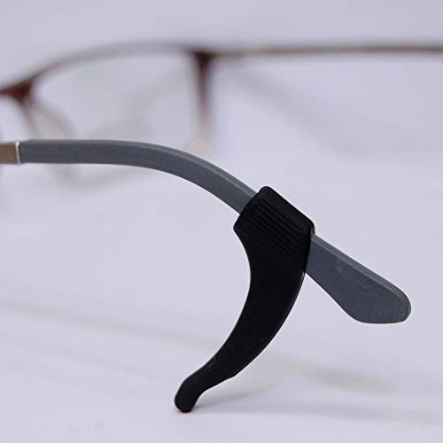 Mikihat 5 Paires Support Antidérapant pour Lunettes, Retenue de Lunettes, Crochet D'Oreille de Lunettes, Crochet D'oreille Antidérapant en Silicone pour Lunettes et Lunettes de Soleil(Noir et Bleu) - Image 5