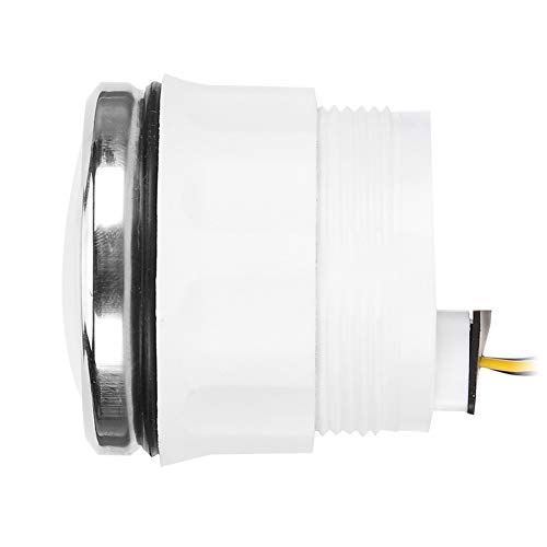 Yctze Jauge de Température de L'eau de Refroidissement Instrument Automatique Marin de Remplacement Adapté pour Capteur de Voiture et Bateaux EU pour Jauge Temperature eau 24v kus(Cadran blanc)