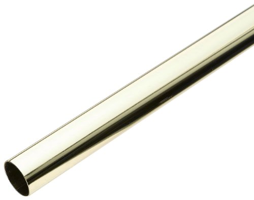 Image of Merriway® BH00846 1829 x 25mm Dia Wardrobe Rail - Brass