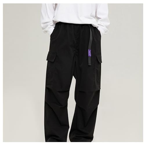 Cargo Pants for Men Baggy Straight Leg Sweatpants Teen Boys Hip Hop Streetwear Fashion Outdoor Parachute Pants Twill3